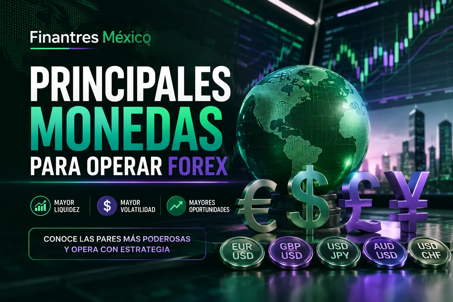 Principales monedas para operar forex