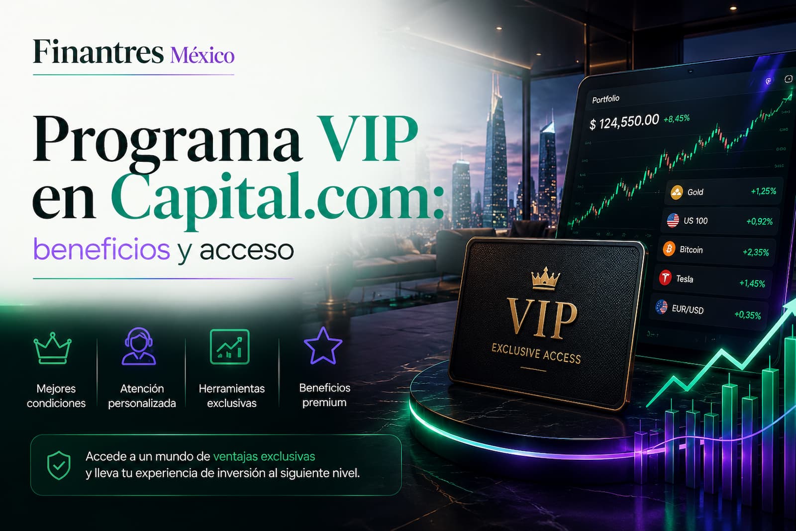 Programa VIP en Capital.com beneficios y acceso