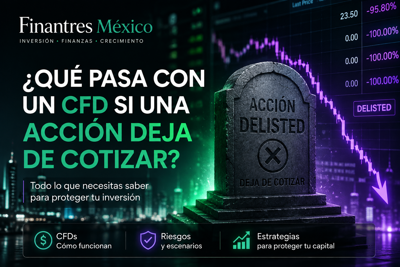 Qué pasa con un CFD si una acción deja de cotizar