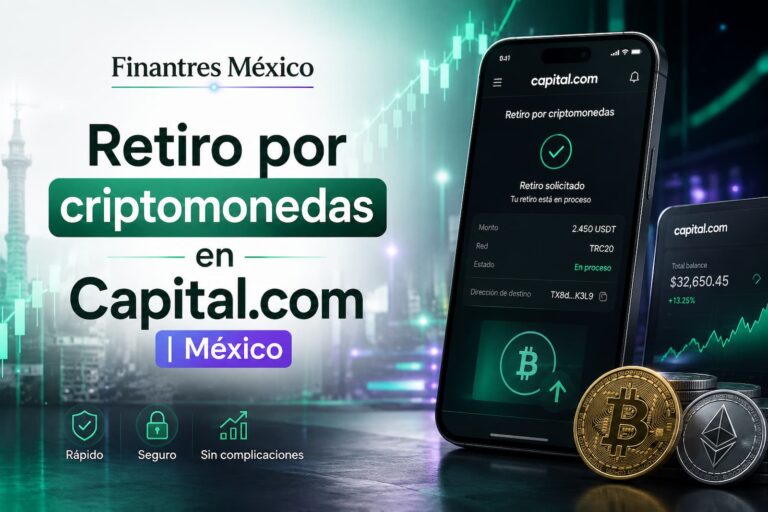 Retiro por criptomonedas en Capital.com México