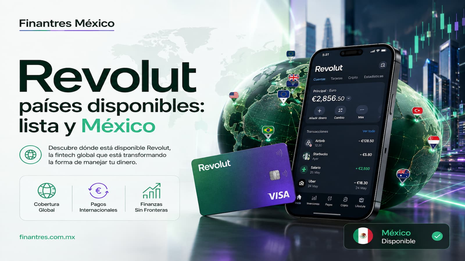 Revolut países disponibles lista y México