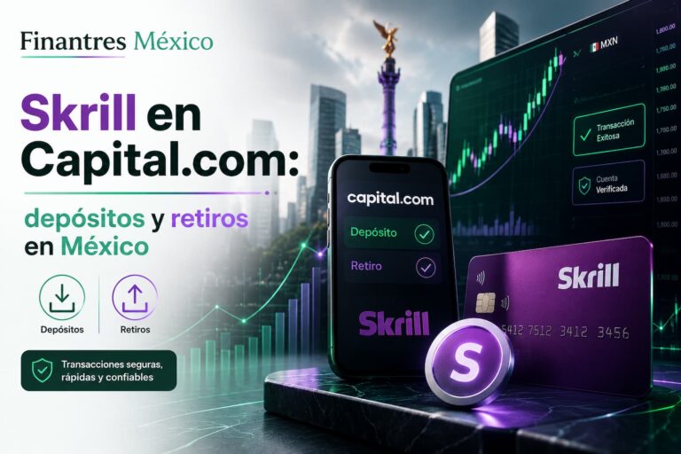 Skrill en Capital.com depósitos y retiros en México