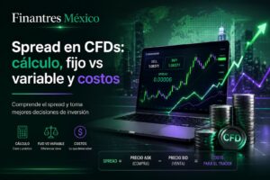 Spread en CFDs cálculo, fijo vs variable y costos