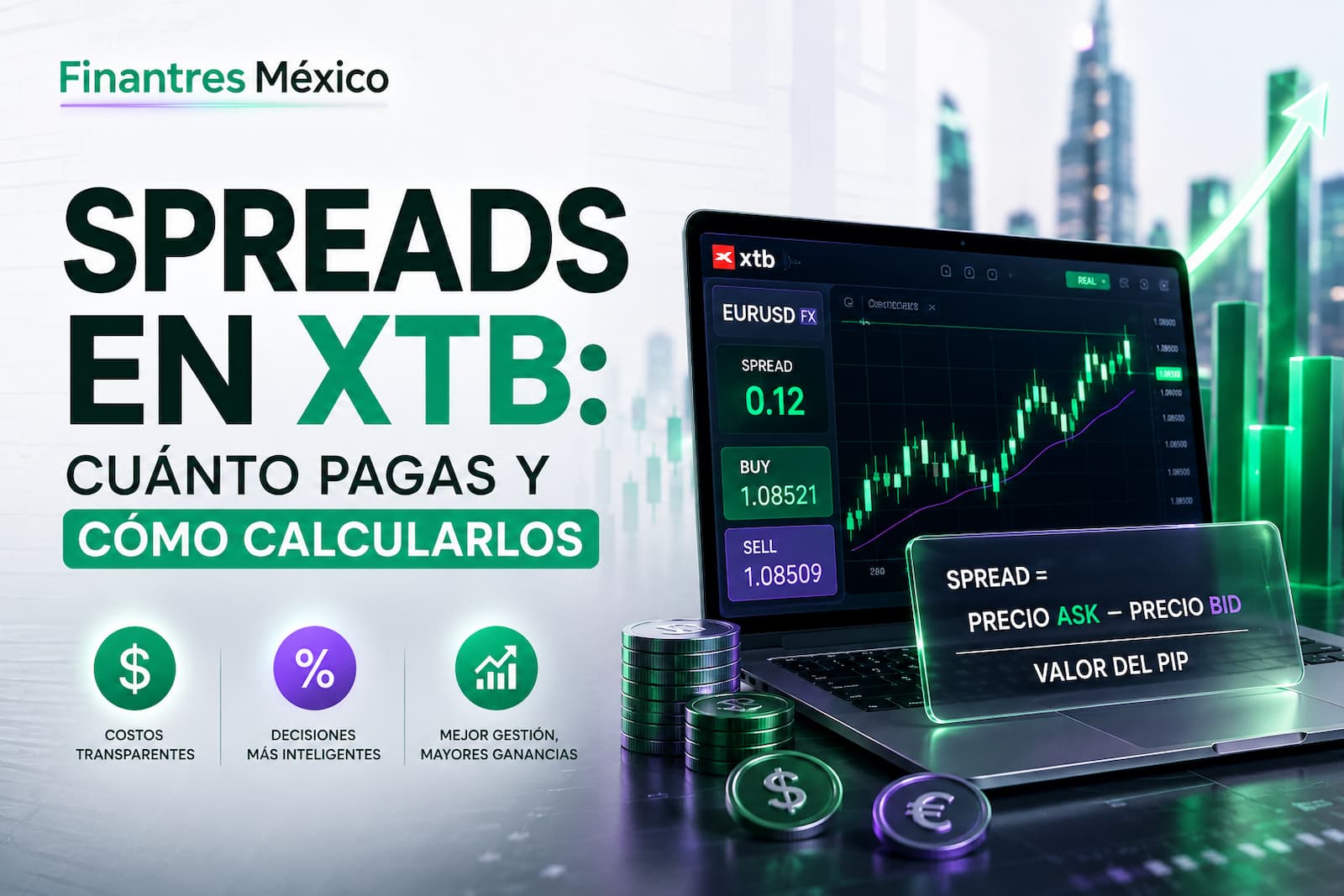 Spreads en XTB cuánto pagas y cómo calcularlos