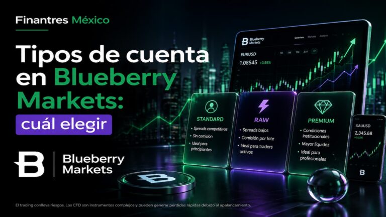 Tipos de cuenta en Blueberry Markets