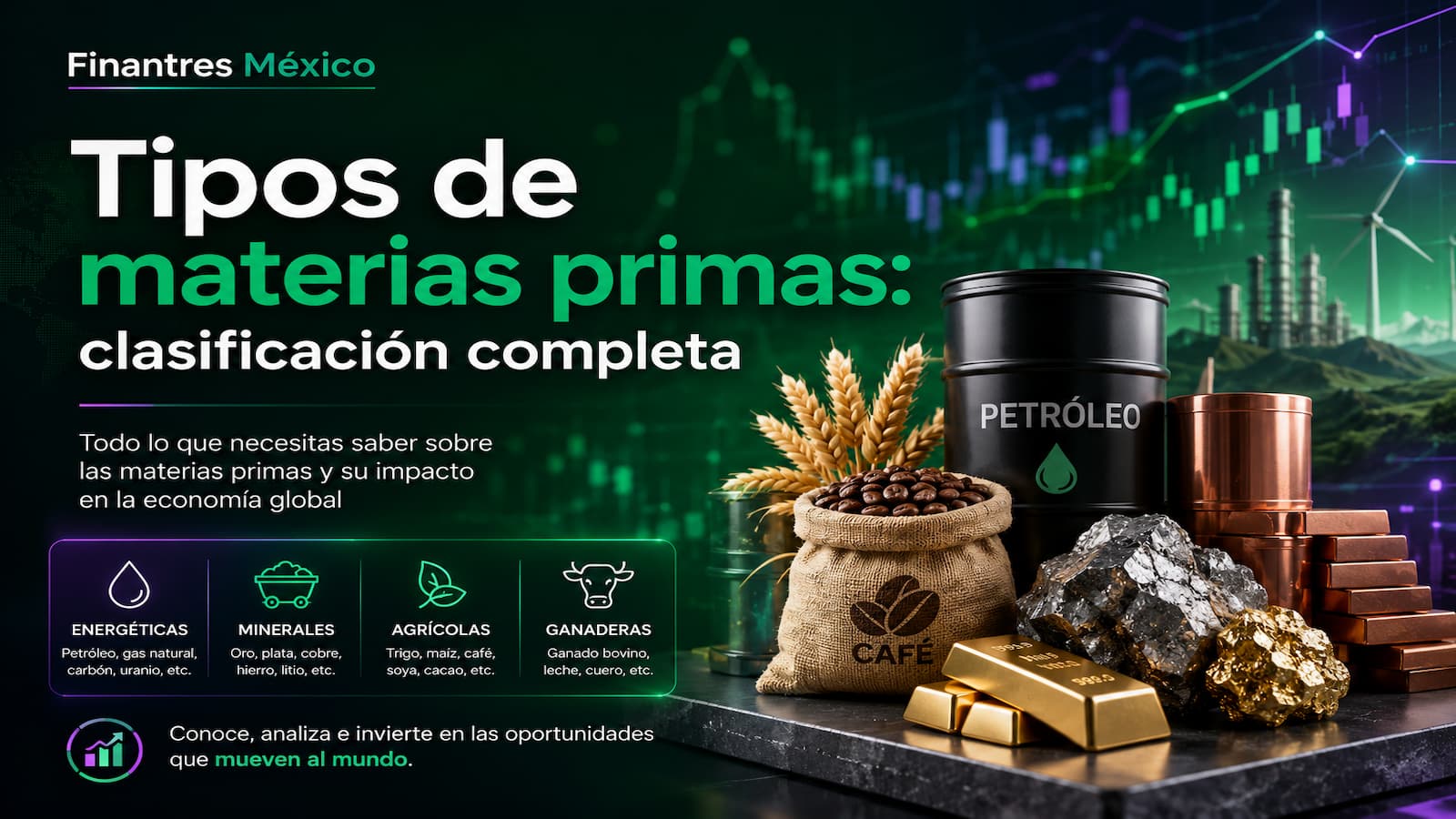 Tipos de materias primas clasificación completa