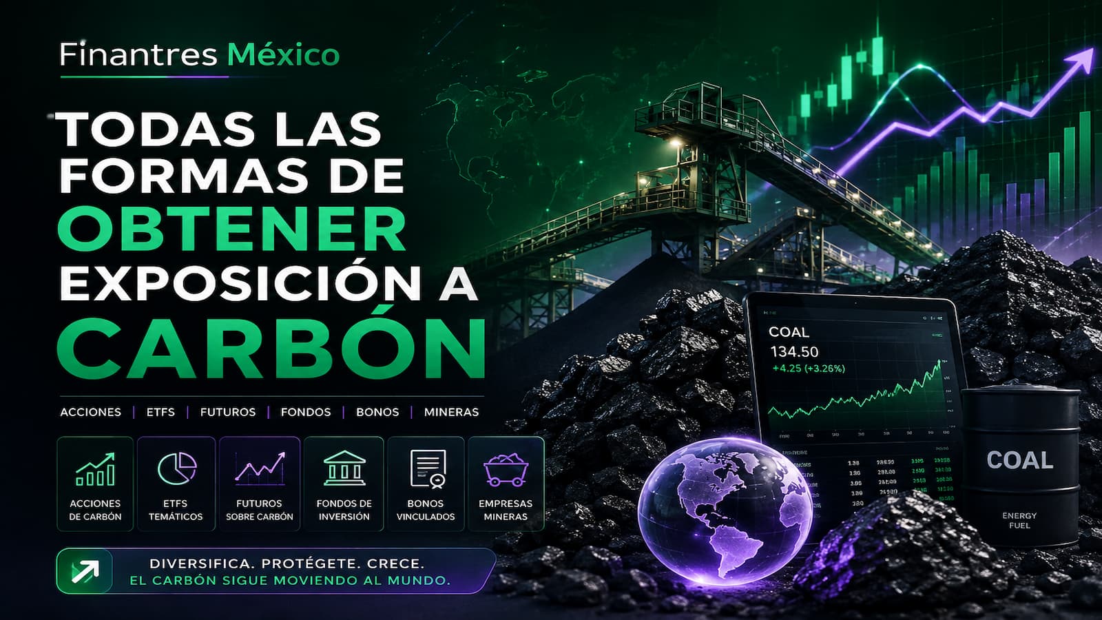 Todas las formas de obtener exposición a Carbón