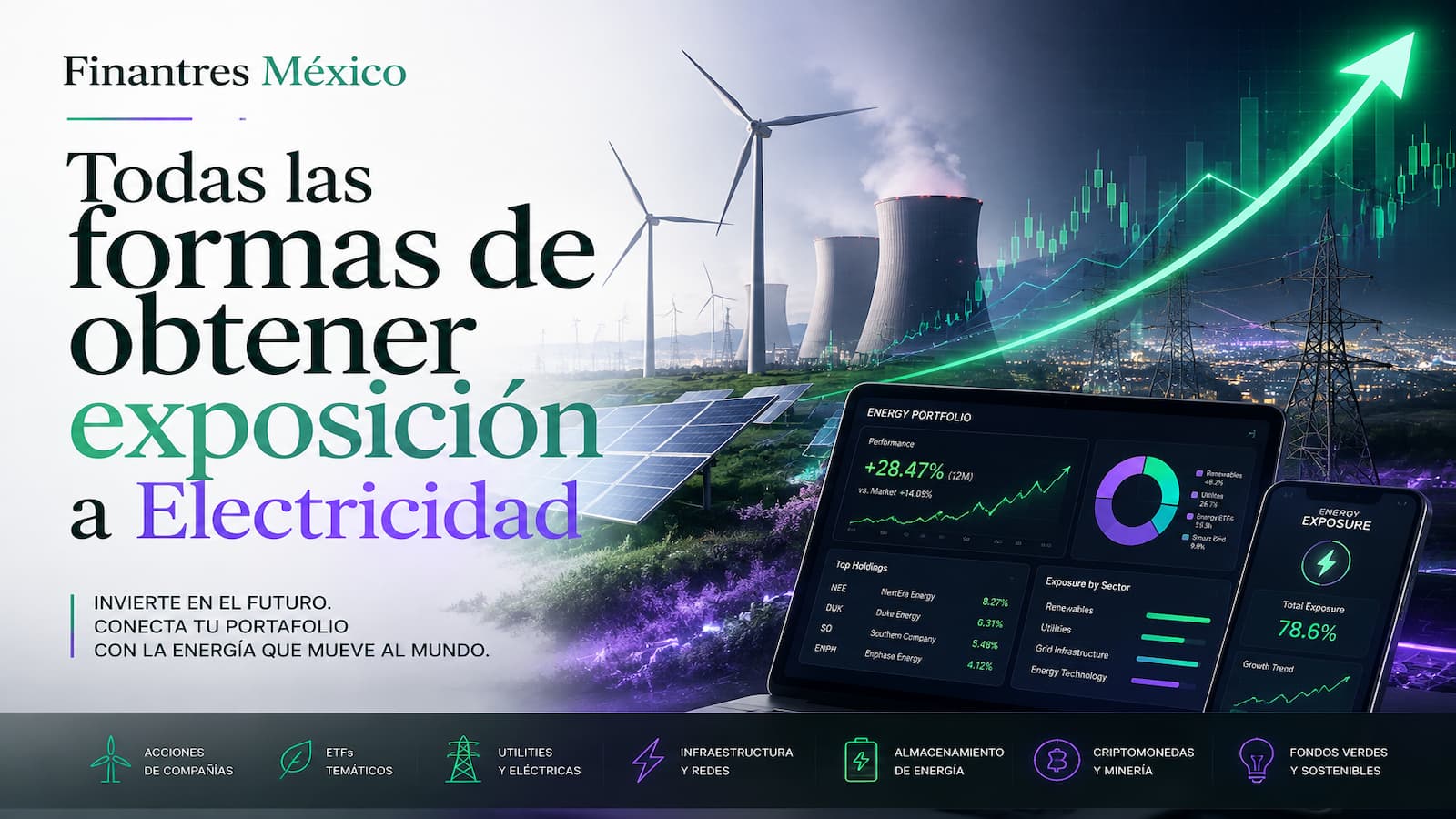 Todas las formas de obtener exposición a Electricidad