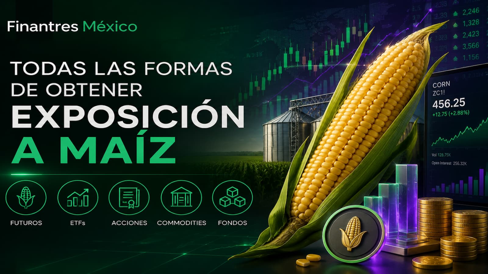 Todas las formas de obtener exposición a Maíz