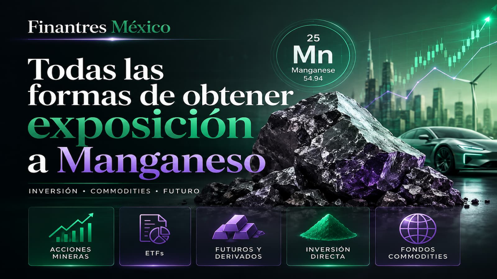 Todas las formas de obtener exposición a Manganeso