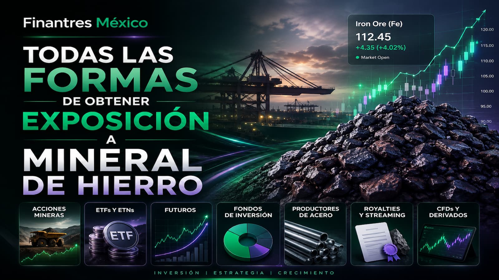 Todas las formas de obtener exposición a Mineral de hierro