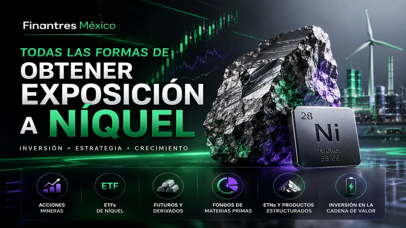 Todas las formas de obtener exposición a Níquel