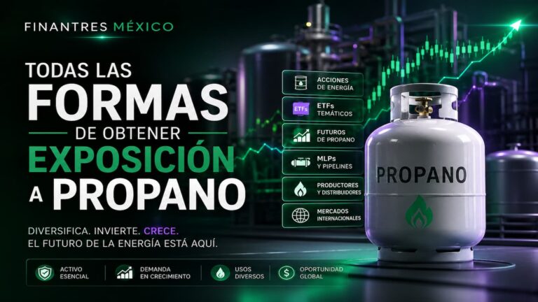 Todas las formas de obtener exposición a Propano