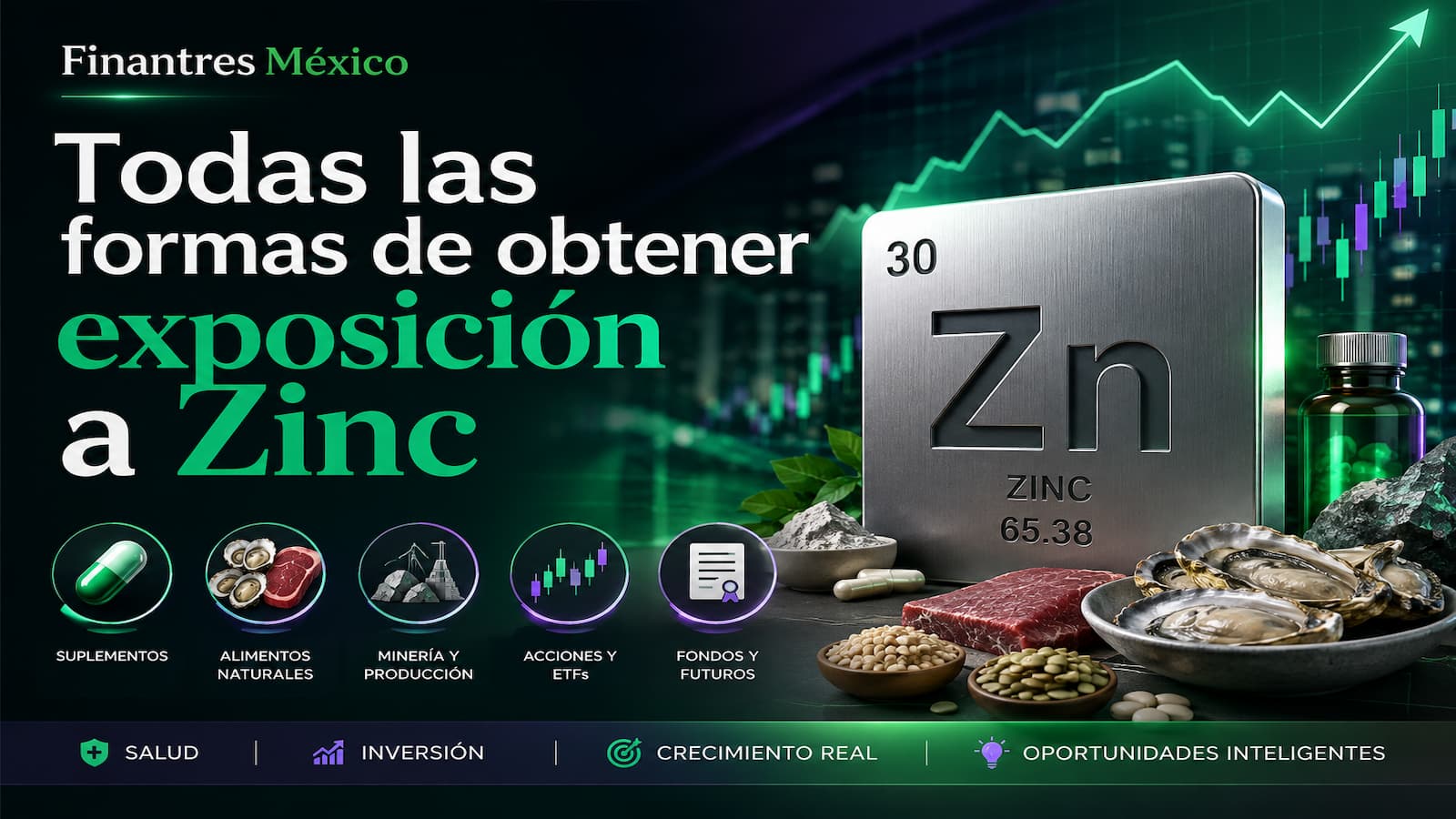 Todas las formas de obtener exposición a Zinc