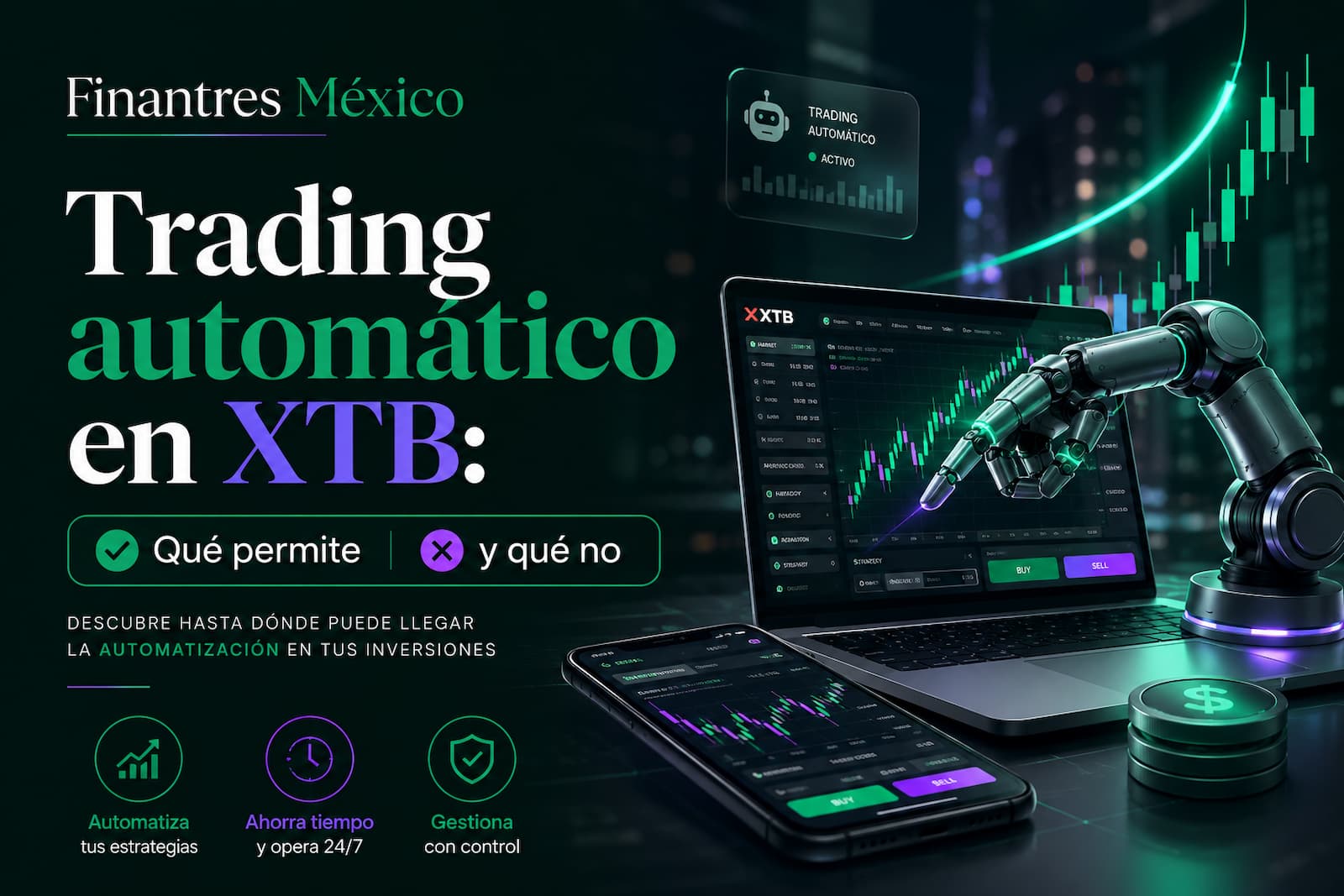 Trading automático en XTB qué permite y qué no