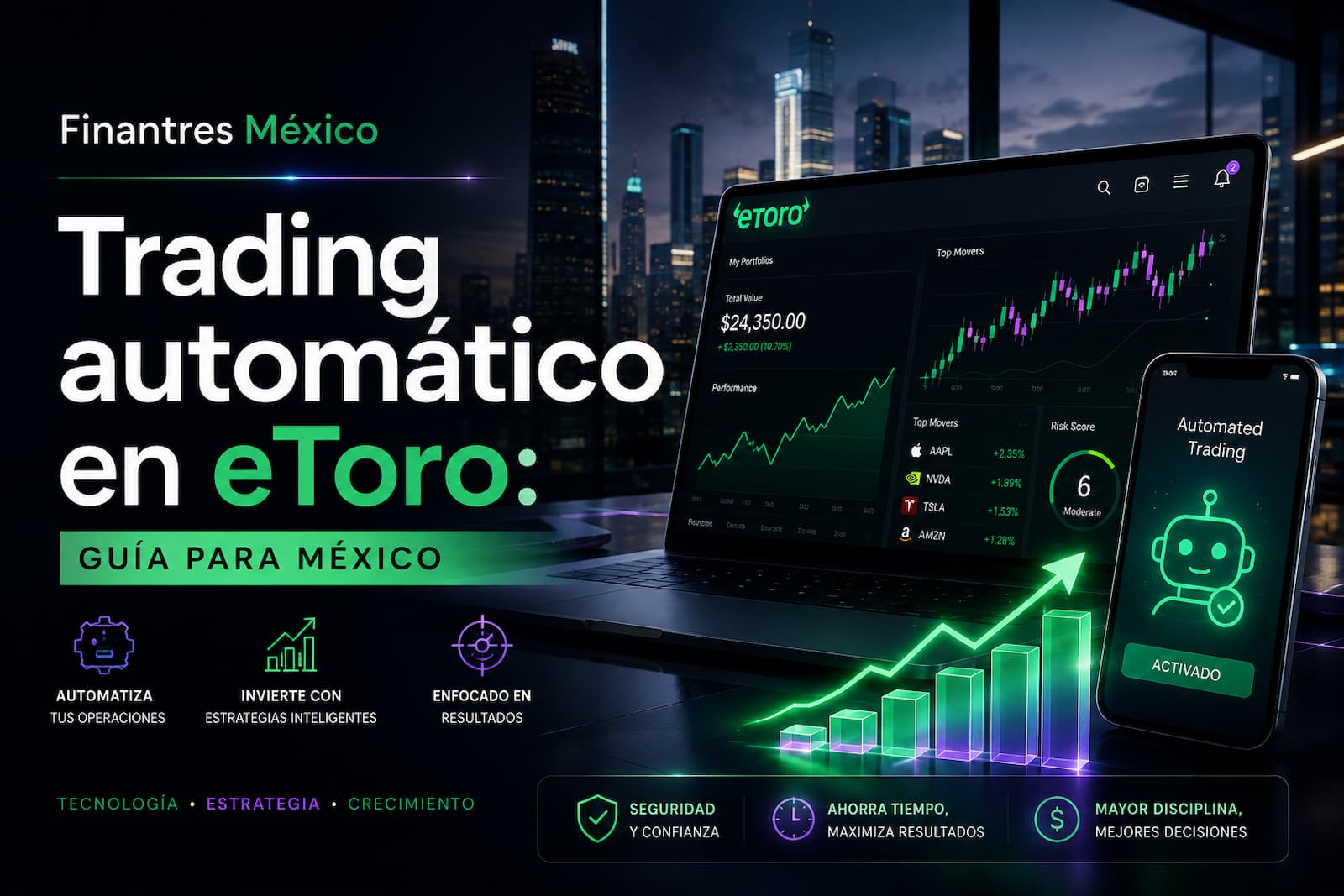 Trading automático en eToro guía para México