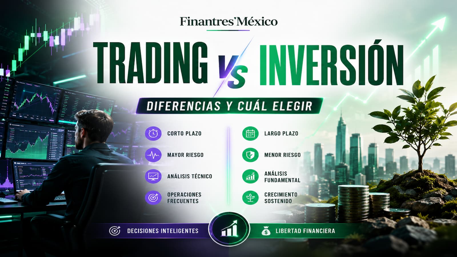 Trading vs inversión diferencias y cuál elegir
