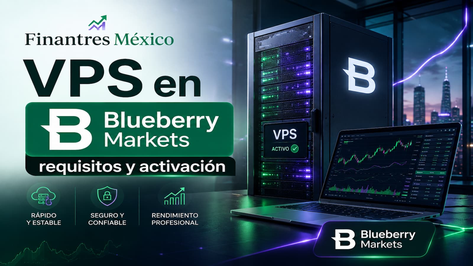 VPS en Blueberry Markets requisitos