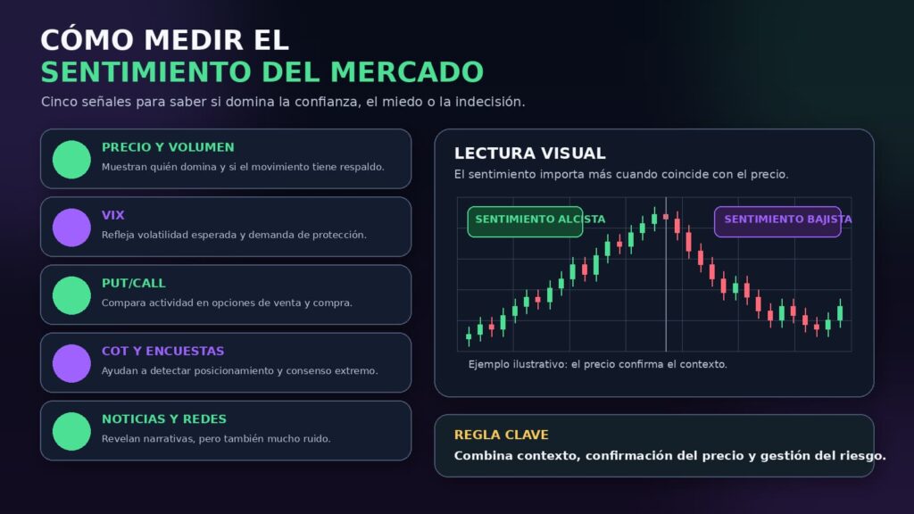 como medir sentimiento del mercado