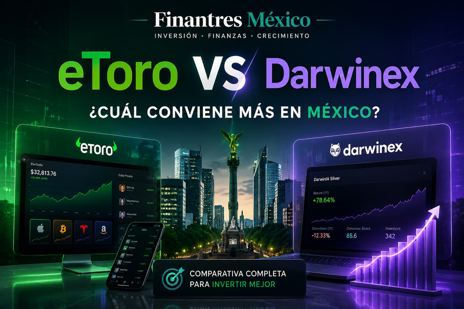 eToro vs Darwinex ¿cuál conviene más en México