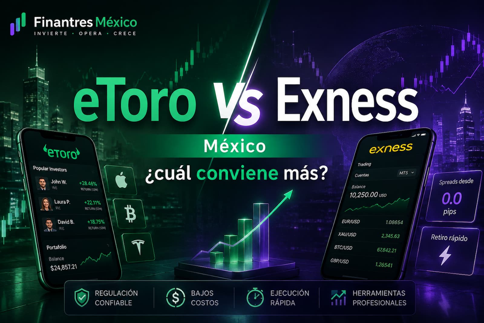 eToro vs Exness México ¿cuál conviene más