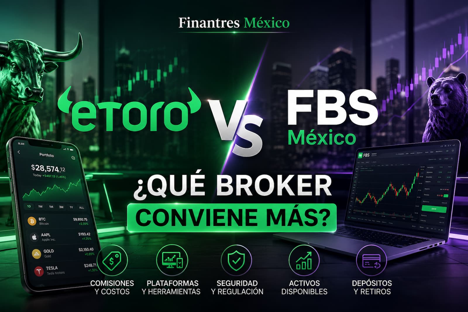 eToro vs FBS México ¿qué broker conviene más