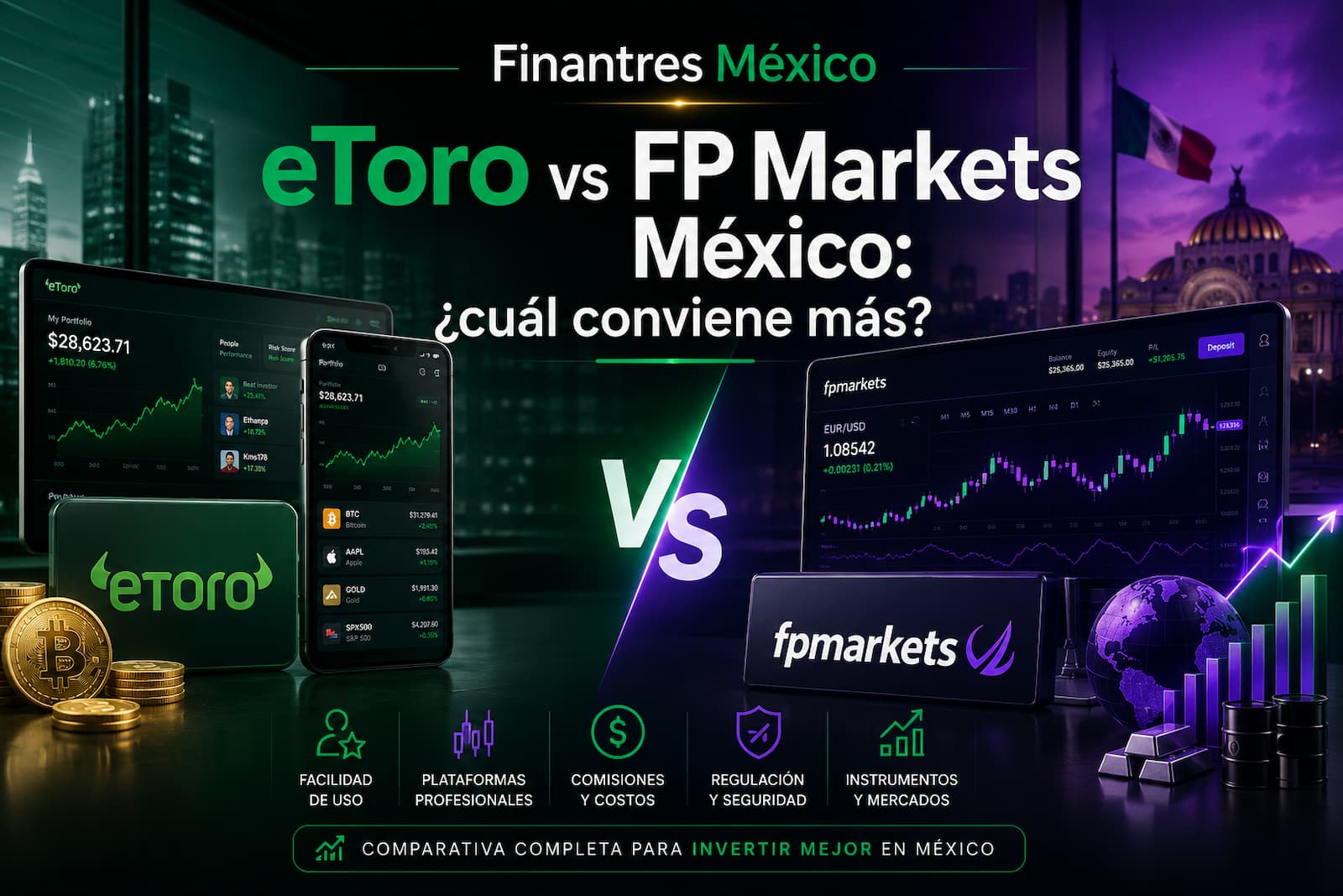 eToro vs FP Markets México ¿cuál conviene más
