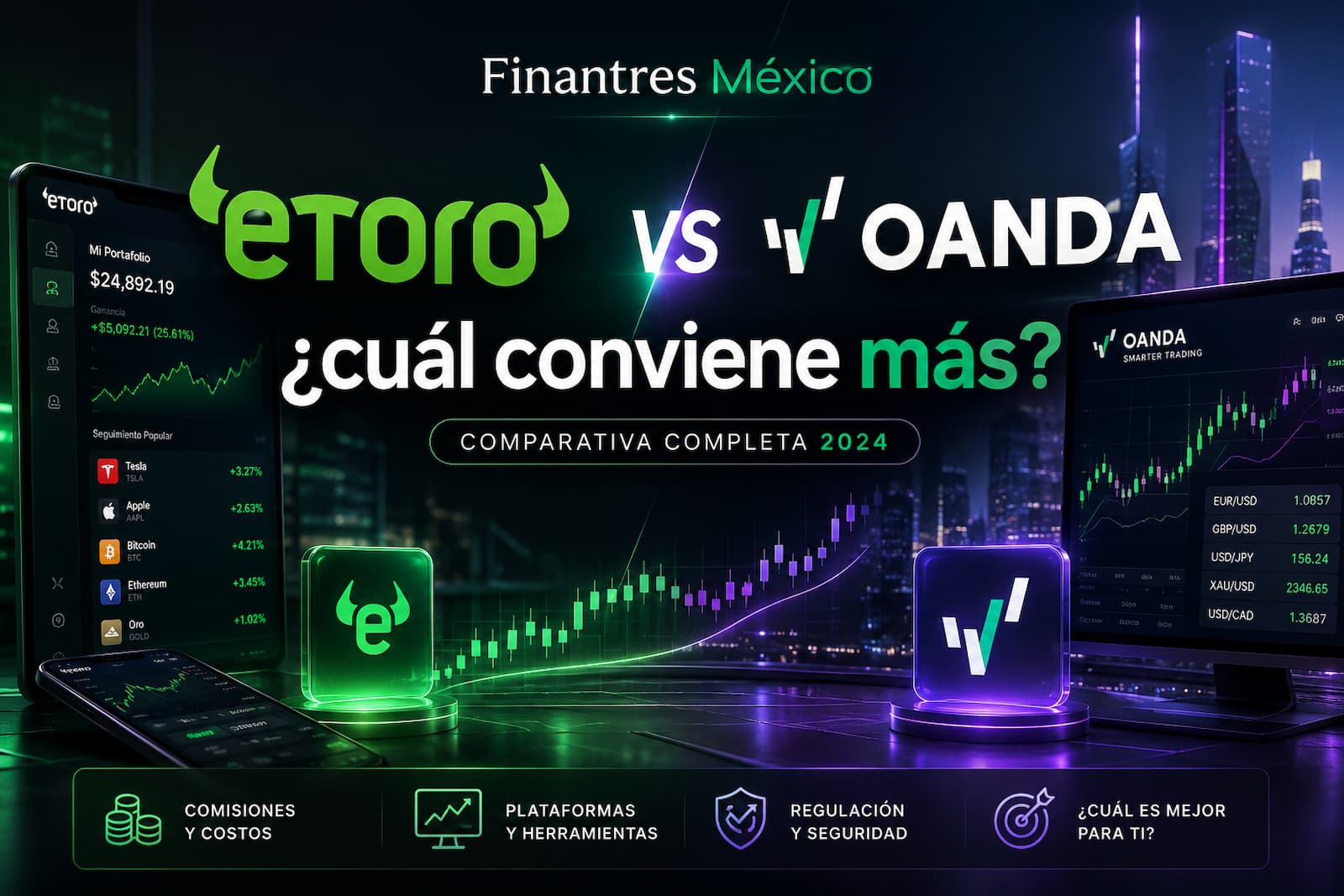 eToro vs OANDA México ¿cuál conviene más