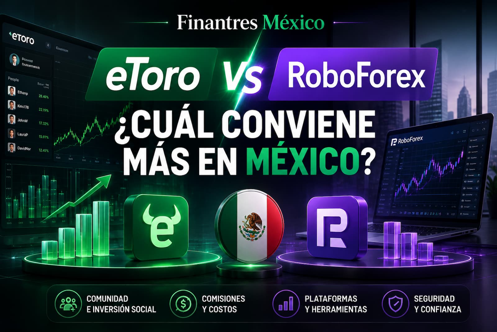 eToro vs RoboForex ¿cuál conviene más en México