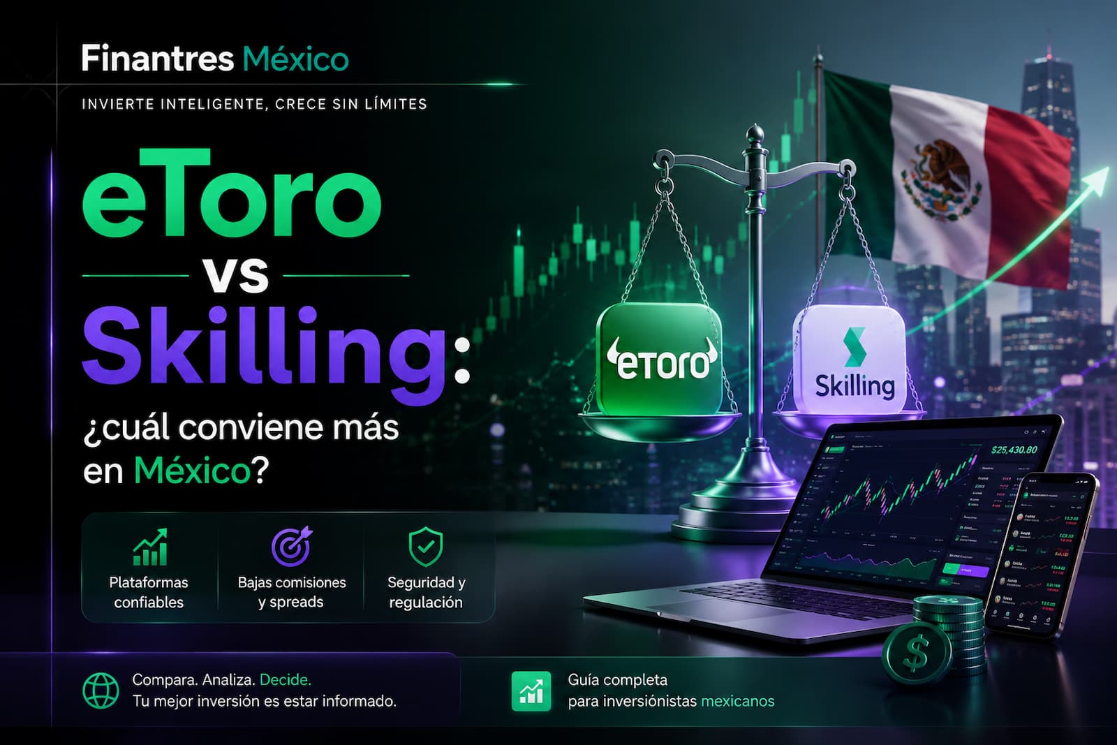 eToro vs Skilling ¿cuál conviene más en México