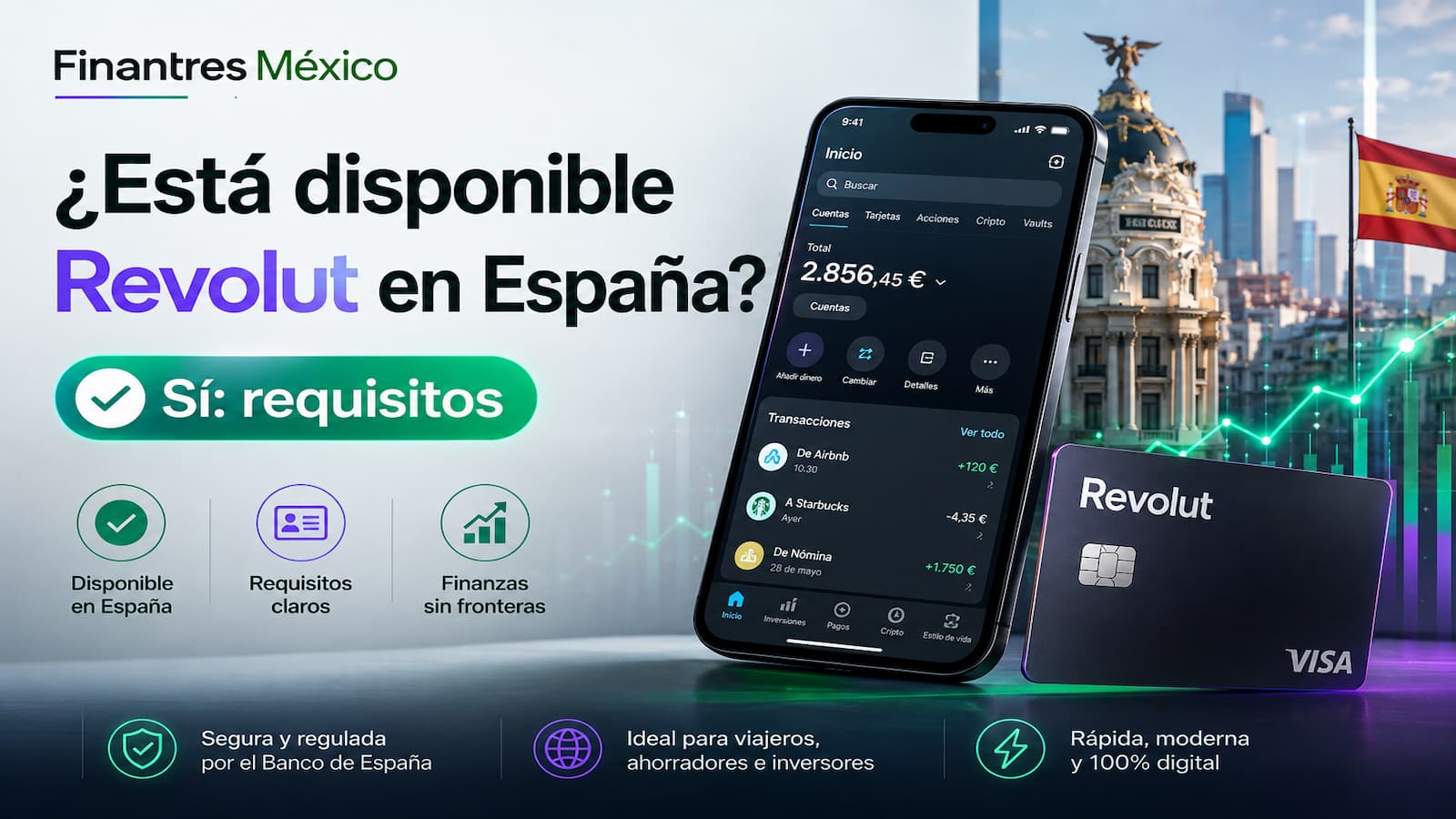 ¿Está disponible Revolut en España Sí requisitos