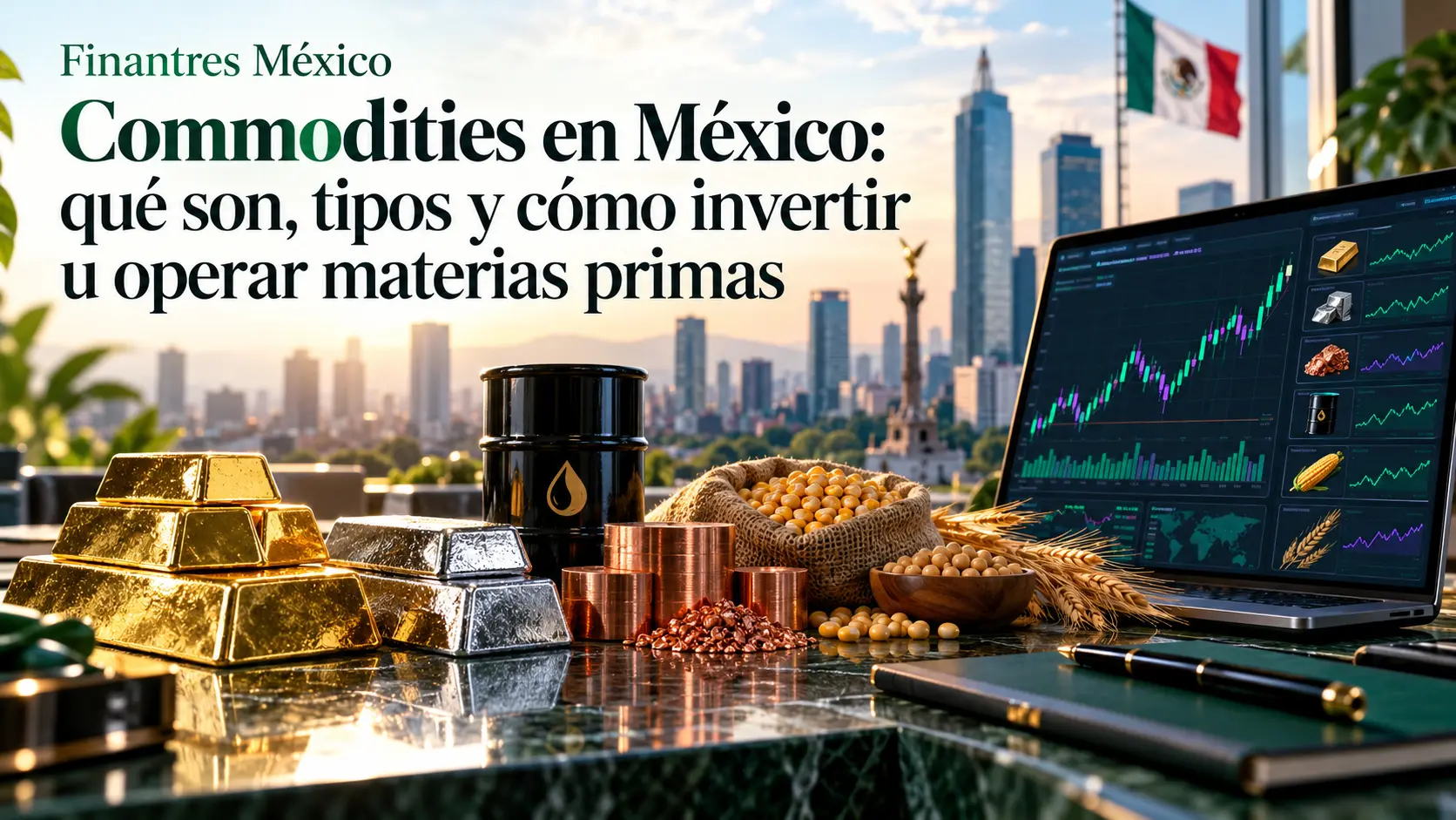 Commodities en México qué son, tipos y cómo invertir u operar materias primas