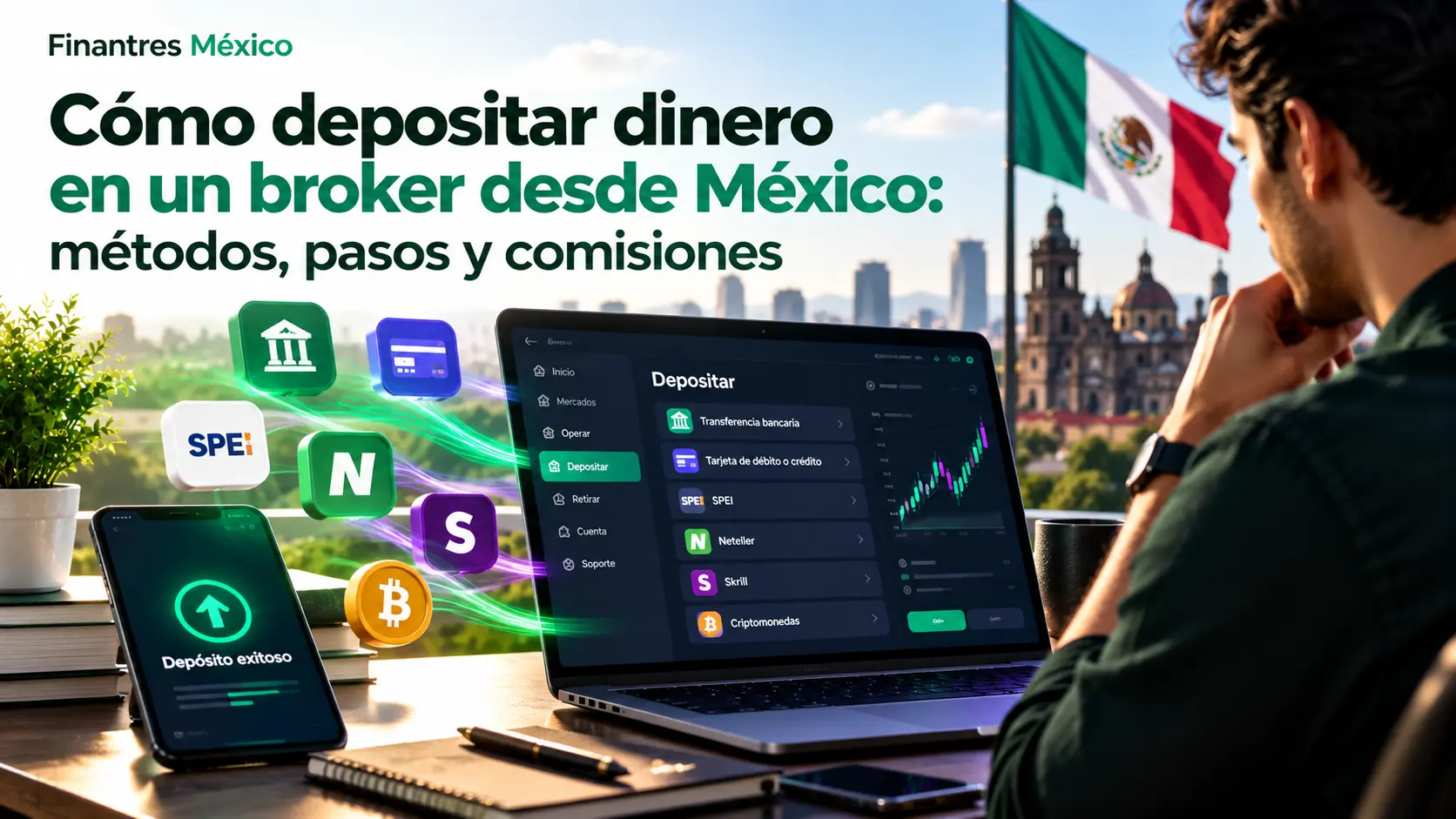 Cómo depositar dinero en un broker desde México métodos, pasos y comisiones